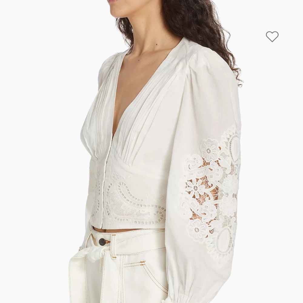 Farm Rio Lace Blouse - Picture 4 of 10